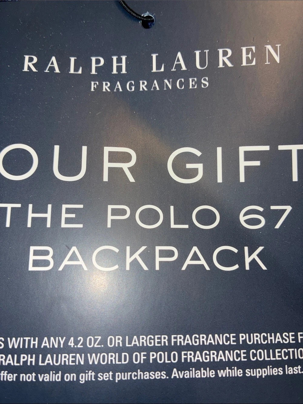 Ralph Lauren Polo 67 Backpack Blue - Picture 4 of 5
